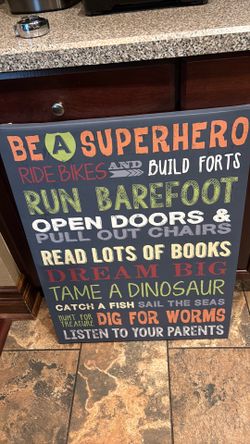 23”x30” poster/picture for boys room