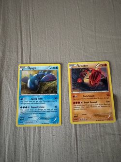 Pokemon:  Groudon XY52 Kyogre XY51 combo