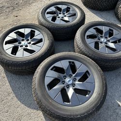 New 20” Ford Lariat Wheels and Hankook All Terrain Tires 20 F150 Expedition Rims 6 lug 6x135 bolt pattern factory original stock take offs Oem Rines c