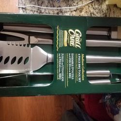 GRILL CARE All Metal BBQ Tool Set