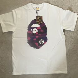Purple And White Bape Tee