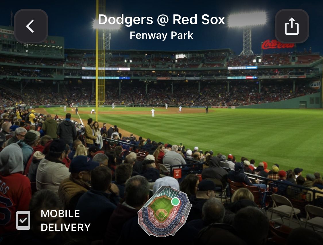 Red Sox vs Dodgers Tickets 