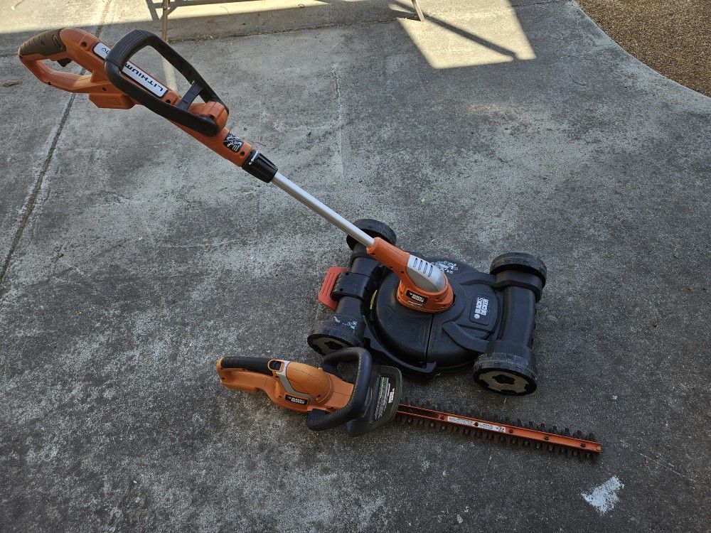Black & Decker electric lawn and hedge trimmer