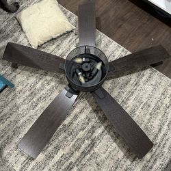 Dark Bronze Large Ceiling Fan 