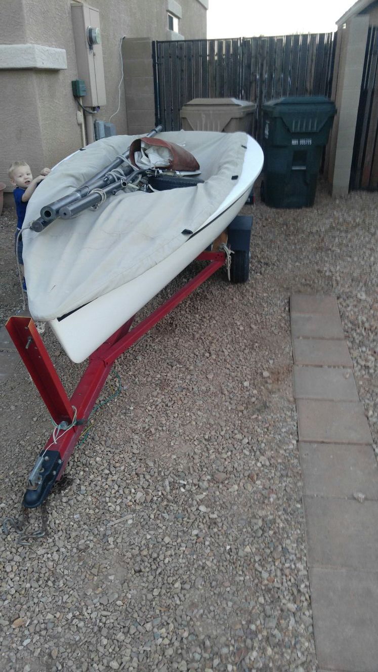 Hobie holder 12 sailboat TRADE OR SALE!! NEED IT GONE for Sale in