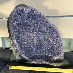8” Natural Amethyst Crystal  Cathedral 