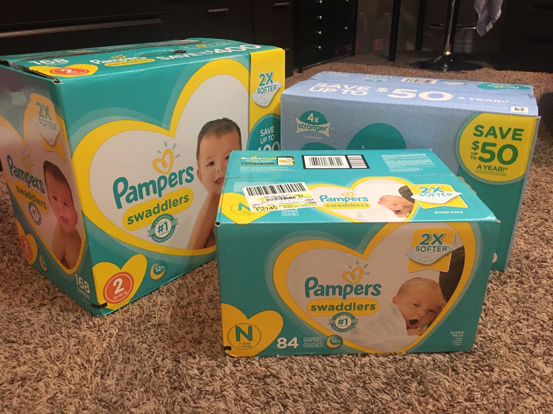 Pampers Diapers and Wipes