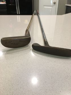 Vintage golf clubs