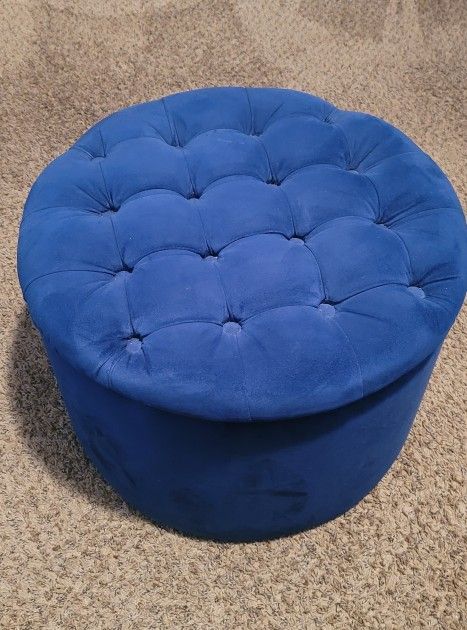 Royal Blue Ottoman