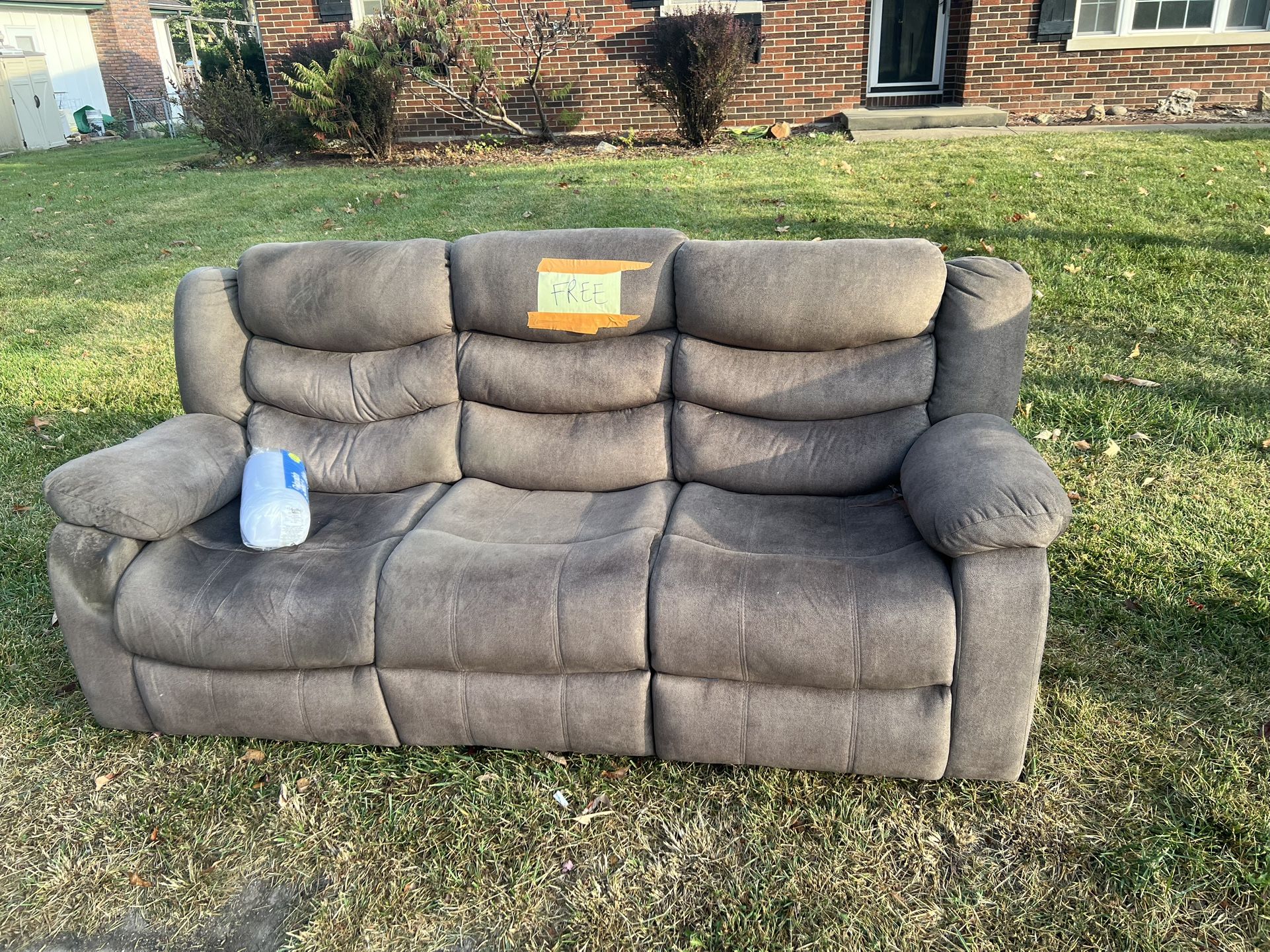 Free Reclining Sofa By The Curb
