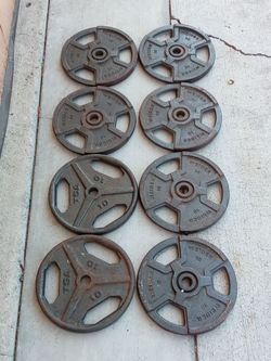 Weider & TSA Standard 1-in Weight Plates Sets 8-10lb $45 For All