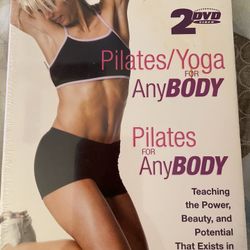 PILATES /YOGA FOR ANYBODY (DVD) NEW  2-DVD SET