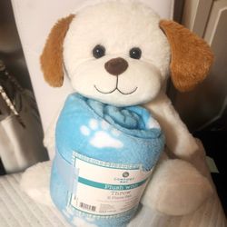 Plush Animal Wuth Blanket