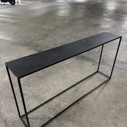 Black Metal Console Table 