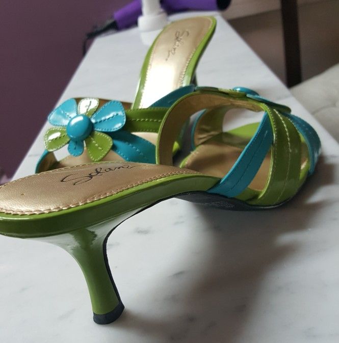 Women Sandal Size 10 Two Inch Heel