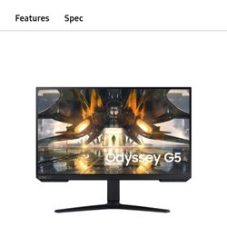 Like New Samsung 27" Gaming LCD Monitor 165hz Refresh 1ms Response 
