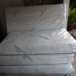 Queen size mattress, , New, Plastic sealed, Gel Memory foam, 12 inches thick , beautiful soft cover, I have all size mattress
