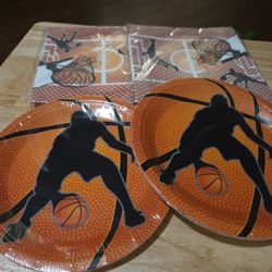 Basketball Birthday Party Plates And Napkins 