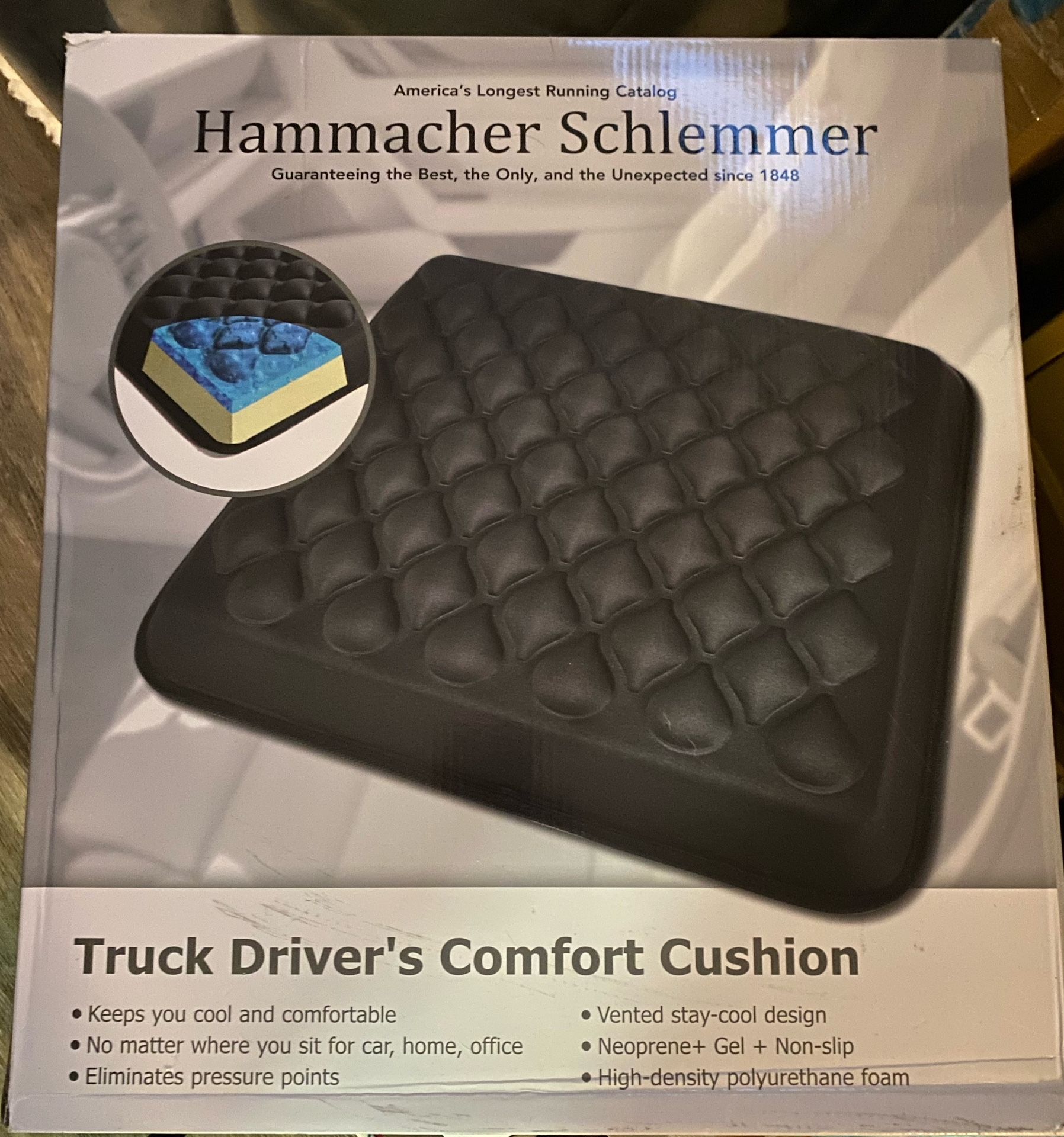 Hammacher Schlemmer Truck Driver's Comfort Cushion