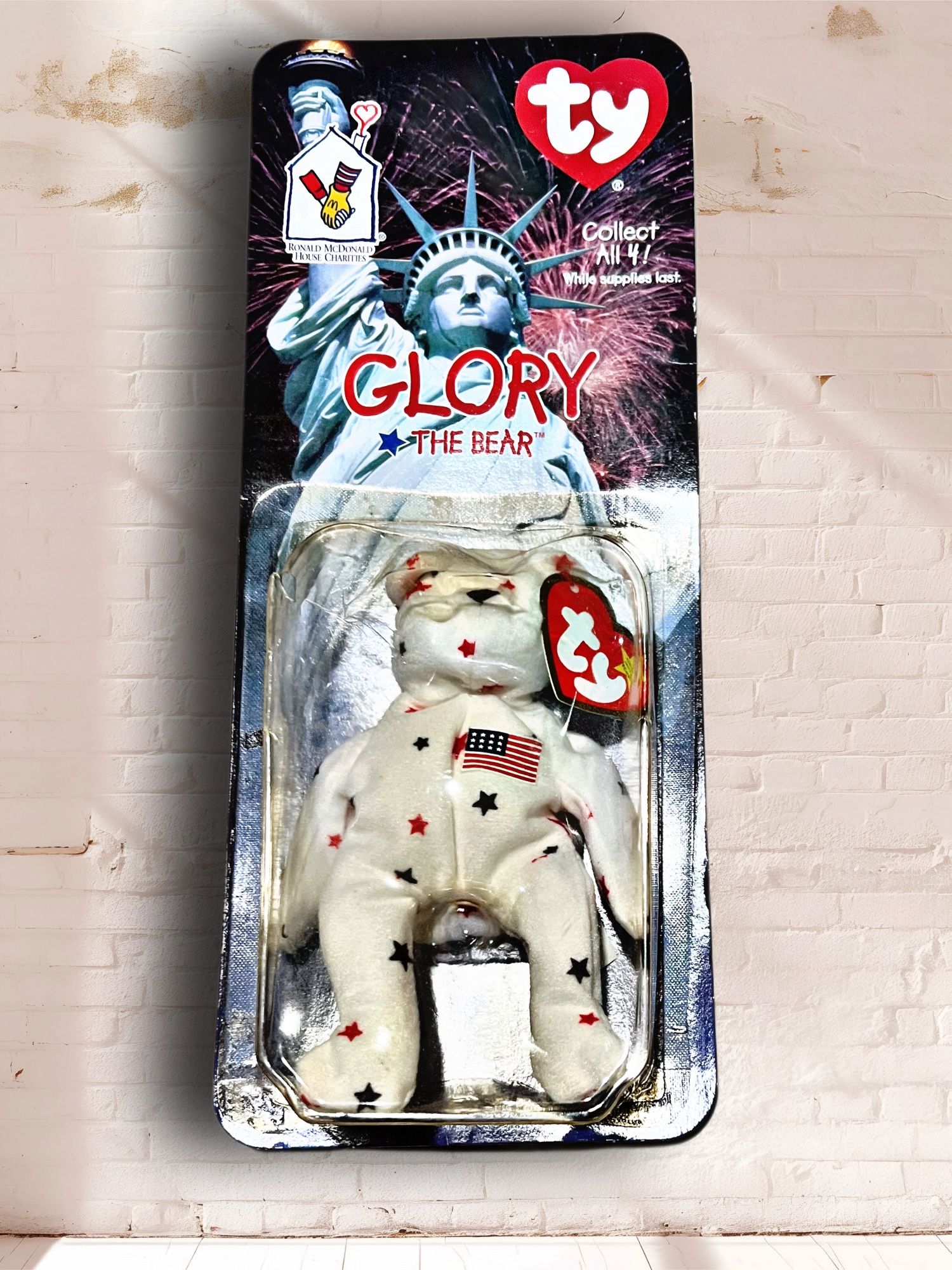 Ty Teenie Beanie Baby Glory Bear 1999 McDonald’s Sealed Collectible