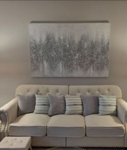 Matted Silver Metallic Wall Art from Z Gallerie