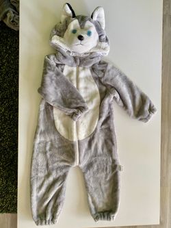 Kids dog husky wolf costume