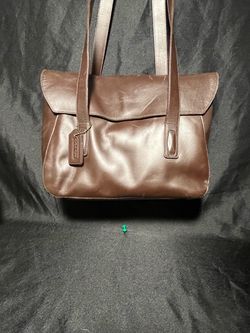 Coach Brown Leather Manhattan Shoulder Tote Bag