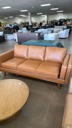 Reeves 84” vegan leather sofa