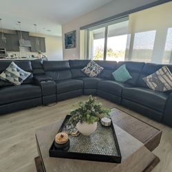 Sectional Recliner Couch With Coffee Table