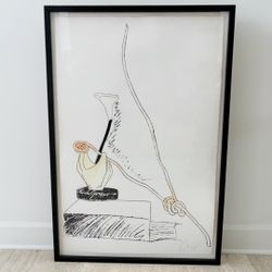 Andy Warhol Signed Hand-colored Screenprint