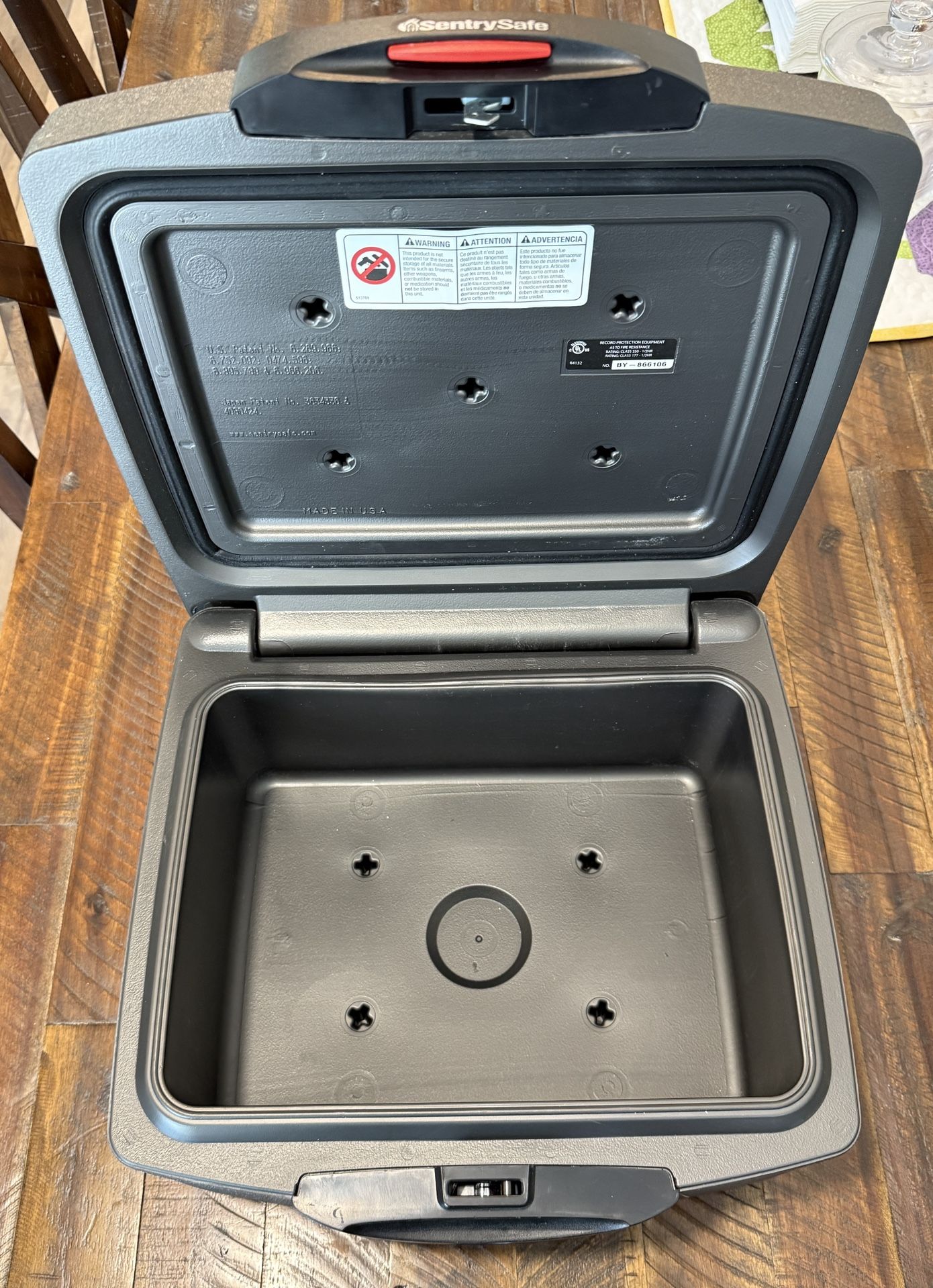 Small SentrySafe Fireproof Portable Lock Box