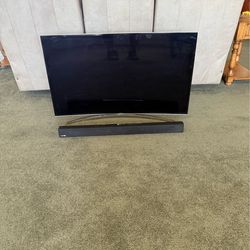 45” Curved Samsung TV with Samsung Soundbar
