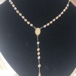 gold rosary  