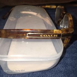 Women's Coach Confetti Light Brown Eyeglasses 