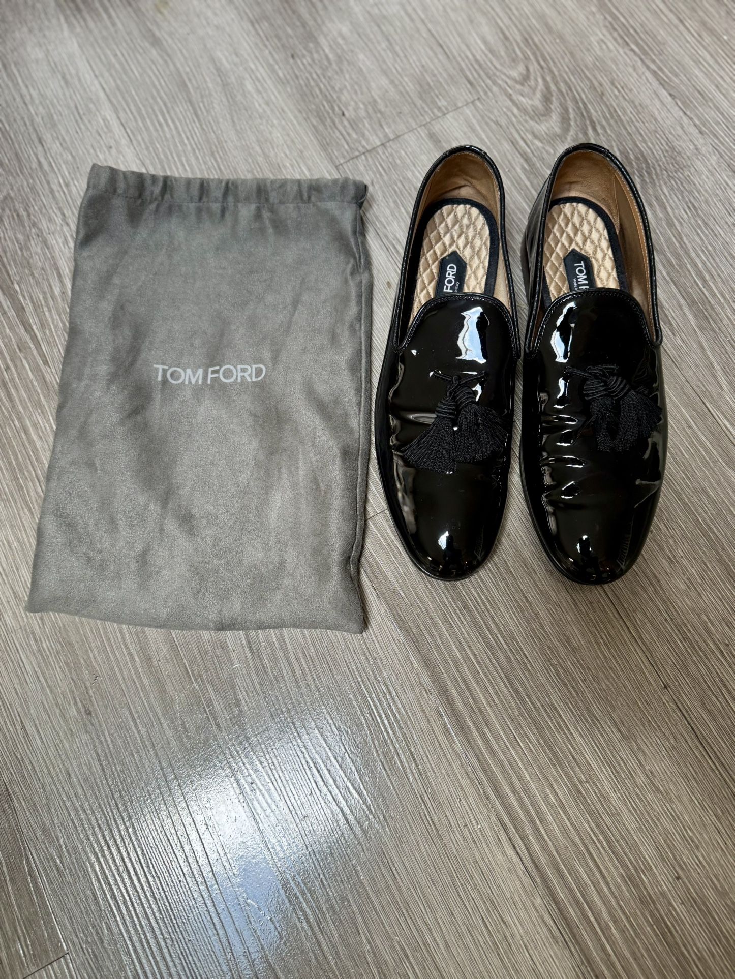 Designer shoes- Tom Ford Patent Tassel Loafers .