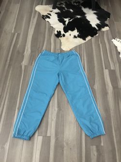 Supreme piping teal track pants medium