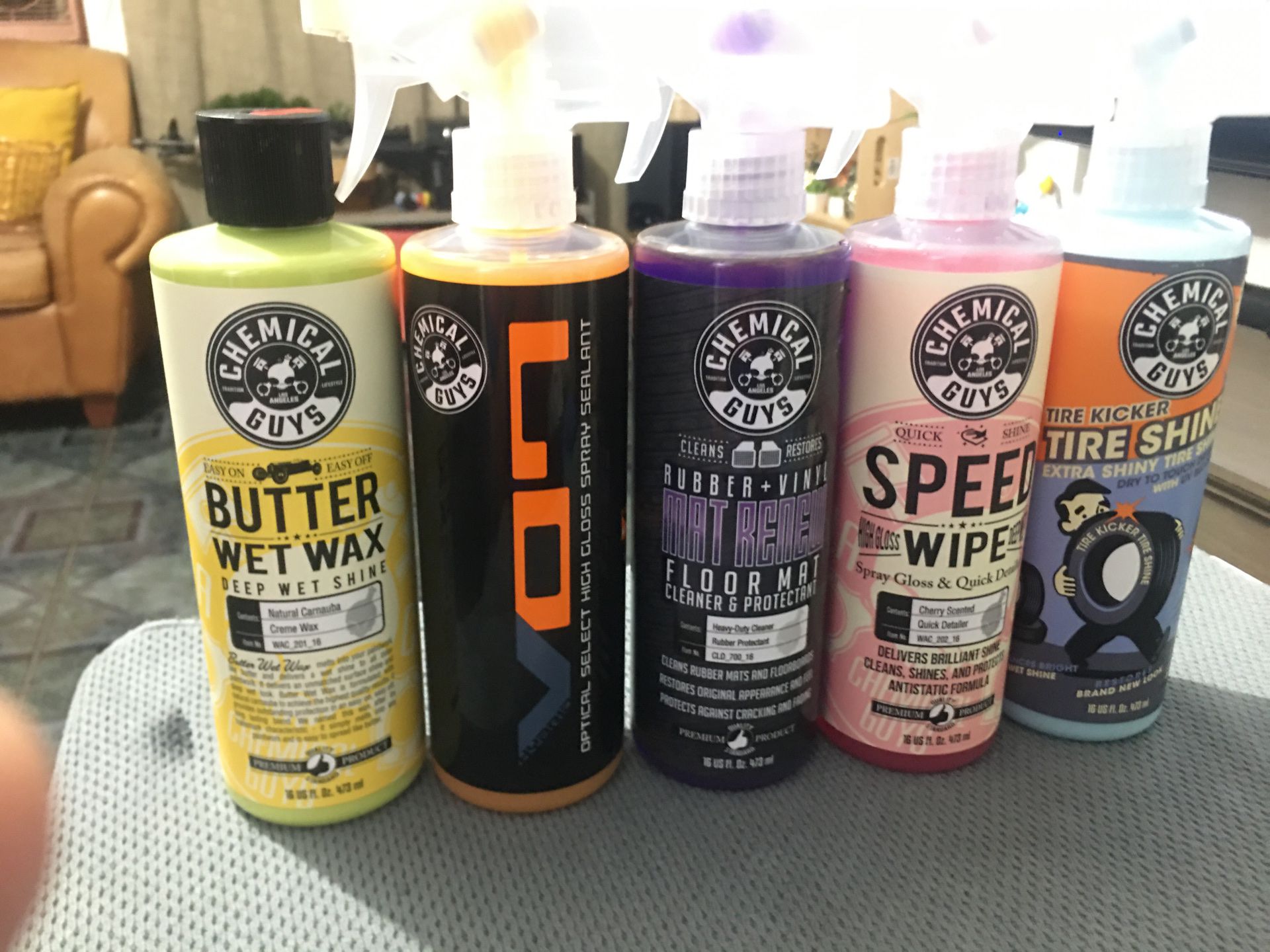 Chemical guys complete car care products.