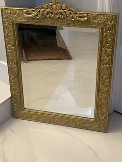 Mirror With Golden Frame