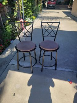 Barstools Black Metal Frame