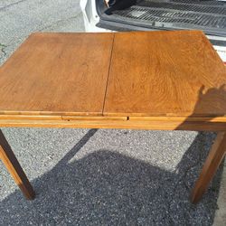 VTG Hoosier Pearl Oak Wooden Table 
