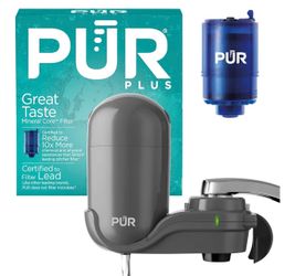 PUR Plus Vertical Faucet-Mount Water Filtration System (Filter Not Included)