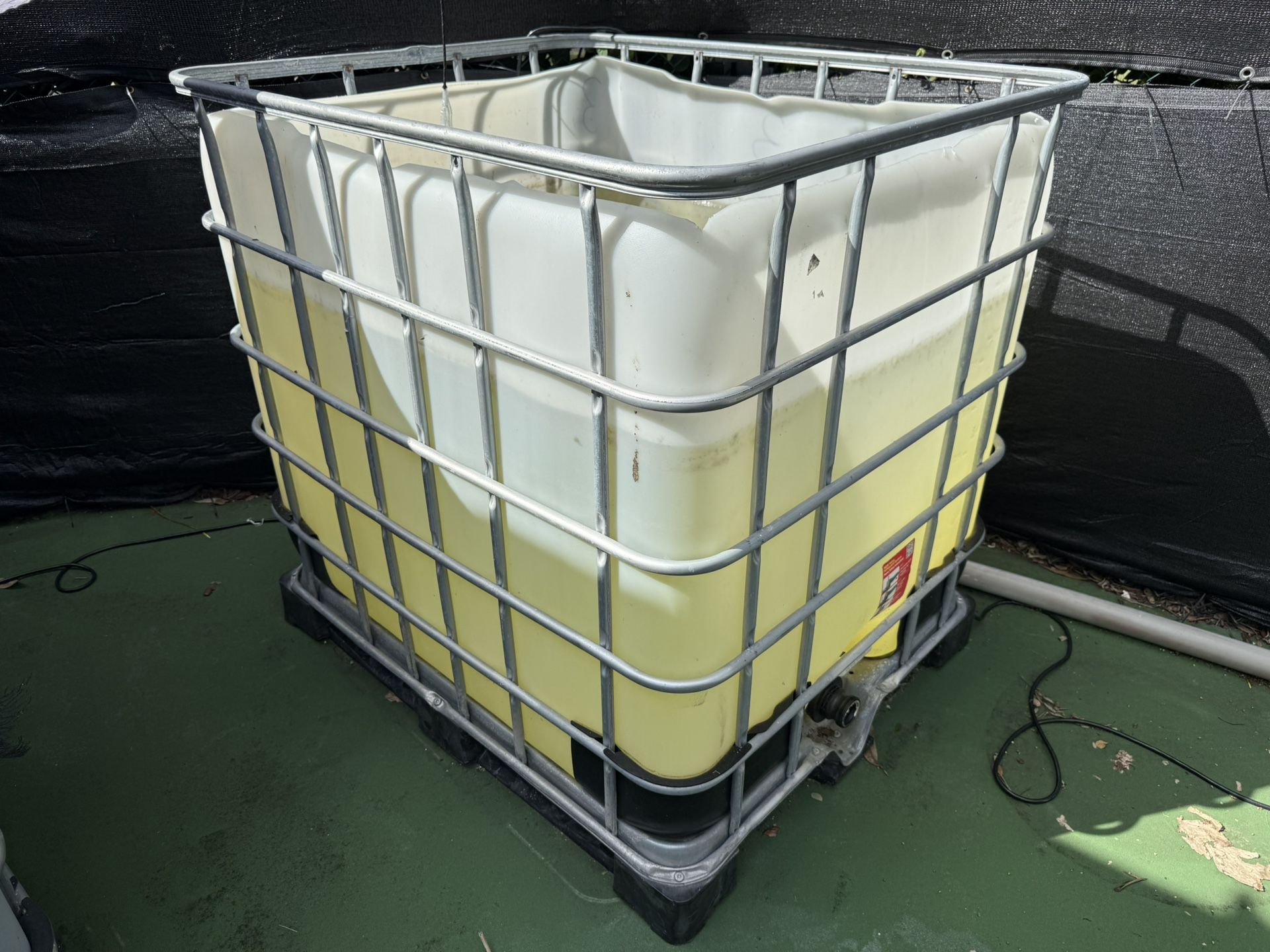Tote Water Tank Pond
