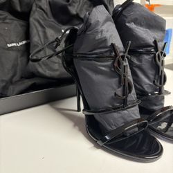 YSL Logo Sandals 