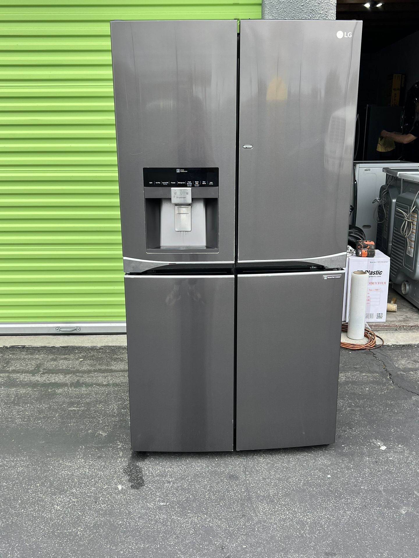 LG 4 Door Black Stainless Steel Refrigerator