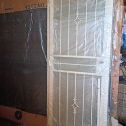 30x80 Security Door Missing Original Post Top,But I Have Other One Similar Color , Open Box,