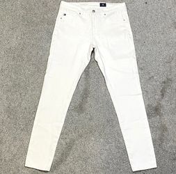 AG Adriano Goldschmied The Legging Ankle White Jeans Women 28 Super Skinny Pants
