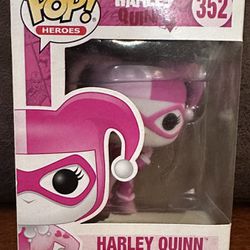 FUNKO POP HARLEY QUINN # 352 VINYL COLLECTIBLE BREAST CANCER RESEARCH FOUNDATION