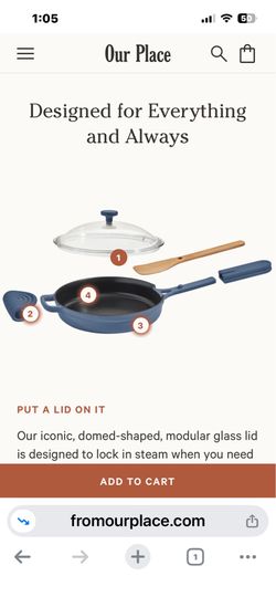 NEW -OUR PLACE SKILLET SET !