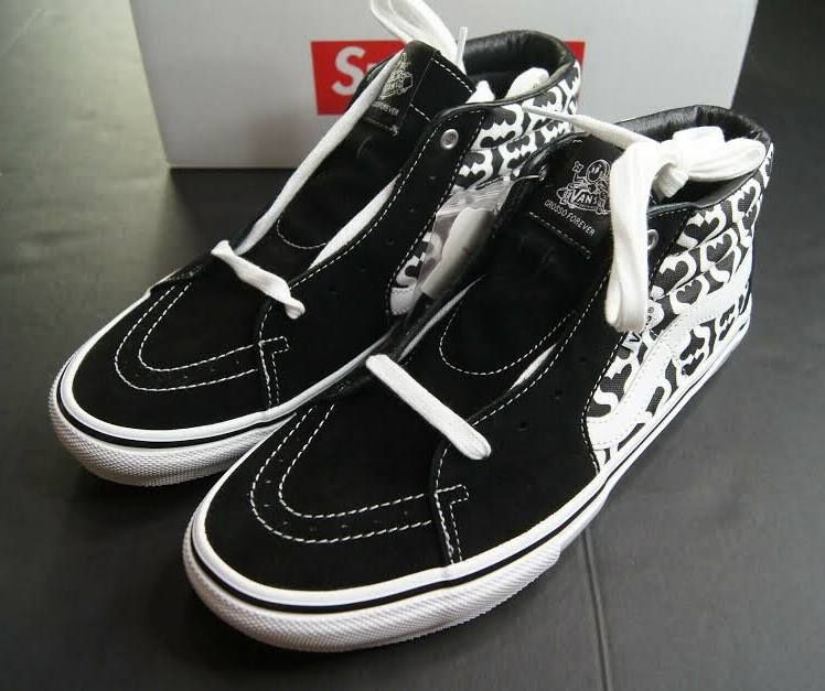 Supreme Vans Monogram S Logo Skate Grosso Mid Size 10.5 M