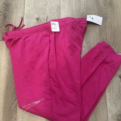 Nike women fleece pants new hot pink 2X